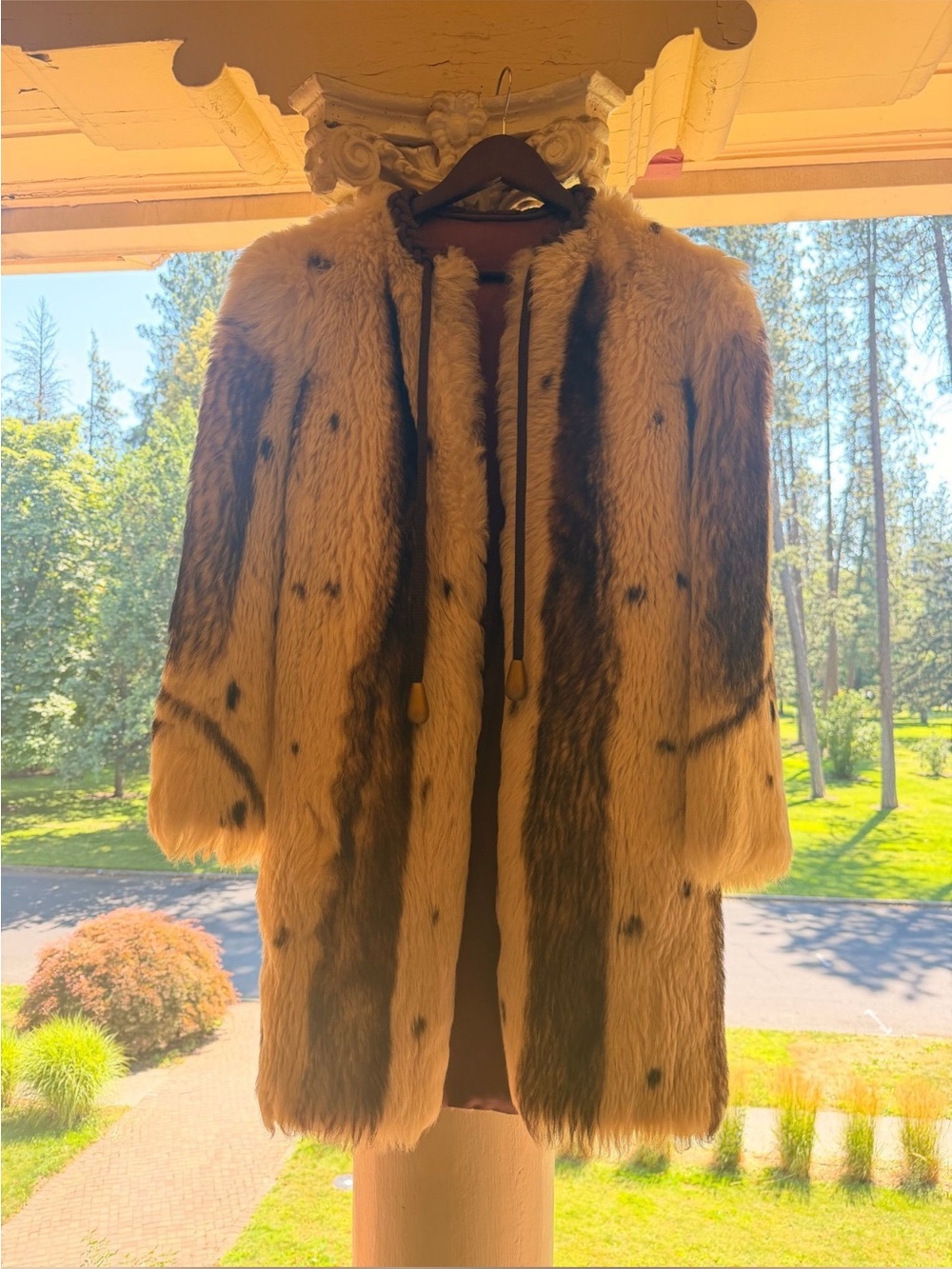 Luxury Vintage Genuine Fur Lamb Coat